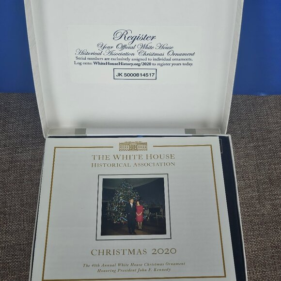 Official 2020 White House Christmas Ornament Honoring JFK 35th President - Picture 4 of 9